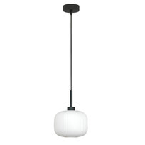 Lampa Wisząca Sufitowa Zwis Pojedyńczy Nad Stół Loft Biały Klosz Led 1xe27 Denzy 15-092z