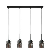 Lampa Wisząca Sufitowa Zwis Tuba Listwa Klosz Grafit Industrialna Led 4xe27 Greta 15-541