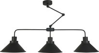Lampa Wisząca Sufitowa Żyrandol Czarny Industrialny Led do Kuchni 3xe27 Kloe 13-342