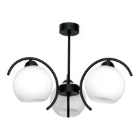 Lampa Wisząca Sufitowa Żyrandol do Sypialni Klosz Biały Led 3xe27 15-332 Dani