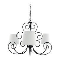 Lampa Wisząca Sufitowa Żyrandol Klasyczny do Salonu Led Czarna 3xe27 Morena 10-352