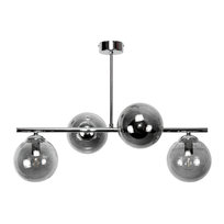 Lampa Wisząca Sufitowa Żyrandol Kule Grafit Loft Led Nad Stół Chrom 4xe14 Titan Grande 14-941