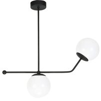 Lampa Wisząca Sufitowa Żyrandol Led do Przedpokoju Białe Kule Loft 2xe14 Calipso 13-837