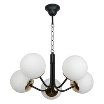 Lampa Wisząca Sufitowa Żyrandol Led Glamour Nad Stół Białe Kule 5xe14 15-290 Sofia