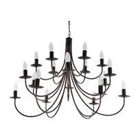 Lampa Wisząca Sufitowa Żyrandol Led Retro Vintage Stare Złoto 18xe14 Lumen Old 710/18