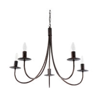 Lampa Wisząca Sufitowa Żyrandol Led Vintage do Salonu Stare Złoto 5xe14 Lumen Old 710