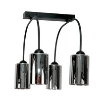 Lampa Wisząca Sufitowa Żyrandol Loft do Kuchni Klosz Srebrny Led 4xe27 15-491 Davis