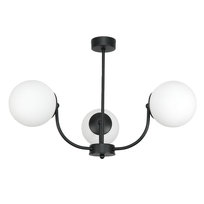 Lampa Wisząca Sufitowa Żyrandol Loft do Pokoju Białe Kule Czarna Led 3xe14 15-152 Esti Lab