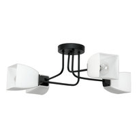 Lampa Wisząca Sufitowa Żyrandol Loft do Salonu Białe Klosze 4xe27 15-481 Trapik