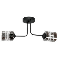 Lampa Wisząca Sufitowa Żyrandol Loft do Salonu Szklane Klosze Led 2xe27 15-478 Enoli