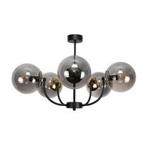 Lampa Wisząca Sufitowa Żyrandol Loft Kule Grafitowe do Pokoju 5xe14 15-120 Esti Ned