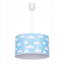 Lampa wisząca sufitowa żyrandol nadruk abażur nowoczesna regulowana CHMURKI