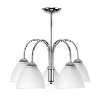 Lampa Wisząca Sufitowa Żyrandol Plafon Glamour do Salonu Chrom 5xe27 Dante 7-230