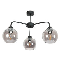 Lampa Wisząca Sufitowa Żyrandol Plafon Loft do Salonu Grafit Klosz 3xe27 Roger 13-782