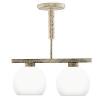 Lampa Wisząca Sufitowa Żyrandol Plafon Retro Vintage Nad Stół Led 2xe27 Tetra Ecru 9-618