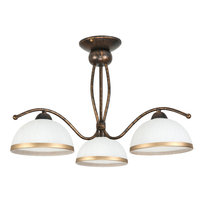 Lampa Wisząca Sufitowa Żyrandol Retro do Salonu Stare Złoto 3xe27 Renos 1-872