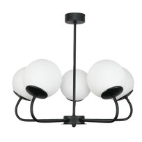 Lampa Wisząca Sufitowa Żyrandol Sypialnia Kule Białe Loft Nowoczesna 5xe14 15-180 Hook