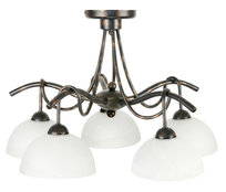 Lampa Wisząca Sufitowa Żyrandol Vintage do Sypialni Stare Złoto 5xe27 Hejdy 10-860