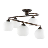 Lampa Wisząca Sufitowa Żyrandol Vintage do Sypialni Stare Złoto 5xe27 Ivan Negro 9-540