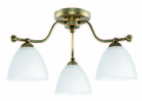 Lampa Wisząca Sufitowa Żyrandol Vintage Retro do Przedpokoju Złota 3xe27 Ibis Bianco 14-652