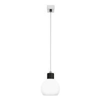 Lampa Wisząca Sufitowa Żyrandol Zwis Biała Kula Glamour Led 1xe27 Moka 14-115