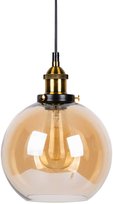 Lampa Wisząca Szklana Kula Amber Duża