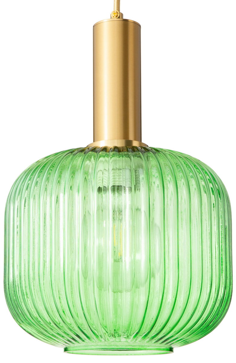 Фото - Люстра / світильник Moderna Lampa wisząca szklana  złota zielona 