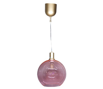 Lampa Wisząca Szklana Różowa 150 Cm - Tchibo