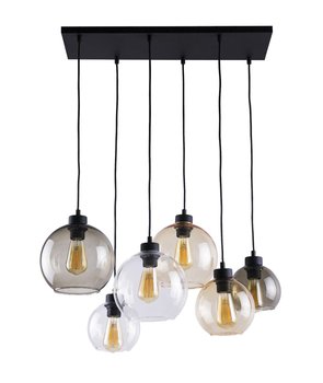 Lampa wisząca TK LIGHTING Cubus, czarna, 6pł., E27 - TK Lighting