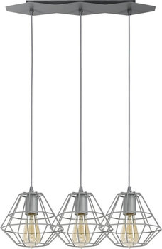 Lampa wisząca TK LIGHTING Diamond Gray, szara, 3x60 W - TK Lighting