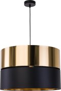 Lampa wisząca TK LIGHTING Hilton, 1xE27, czarno-złota, 130x50 cm - TK Lighting