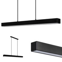 Lampa wisząca WULKAN LINIOWA LOFT BELKA 120cm CZARNA
