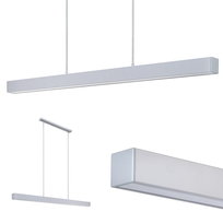 Lampa wisząca WULKAN LINIOWA LOFT BELKA 120cm SZARA