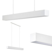 Lampa wisząca WULKAN LINIOWA LOFT BELKA 80cm BIAŁA