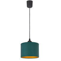 Lampa wisząca ZAWIESIE LOFT mini ABAŻUR zielony złoty