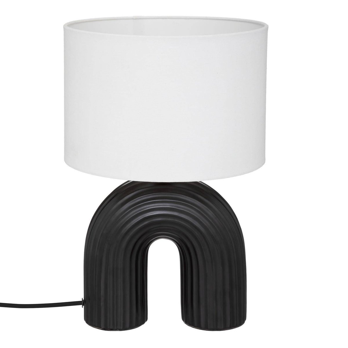 Фото - Люстра / світильник Lampa z abażurem Eidel i z ceramiczną podstawą, 40,5 cm