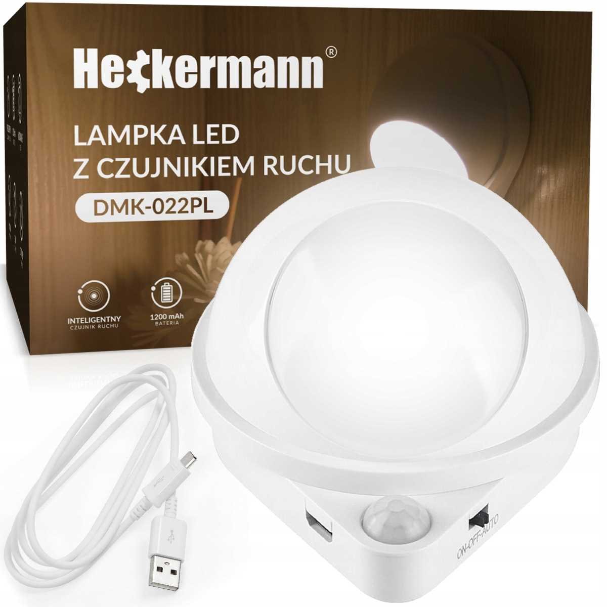 Zdjęcia - Taśmy LED Warm Lampa Z Detektorem Ruchu Okrągła Heckermann Dmk-022Pl 