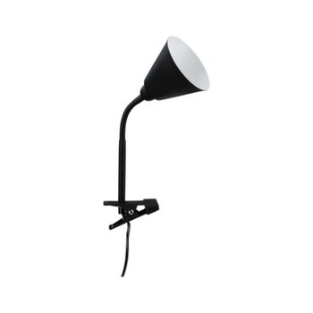 Lampa z klipsem Vitis E14 Czarny elastyczne ramię przeŁącznik na przewodzie kabel 1,50m - PAULMANN