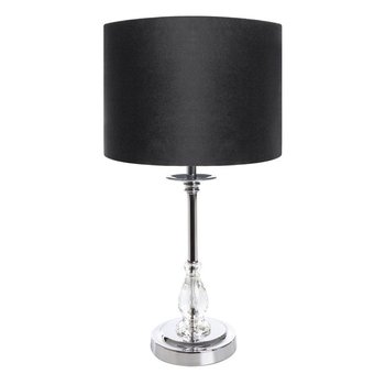 Lampa Z Welwetowym Abażurem Monik 30X30X53 Czarna - Eurofirany