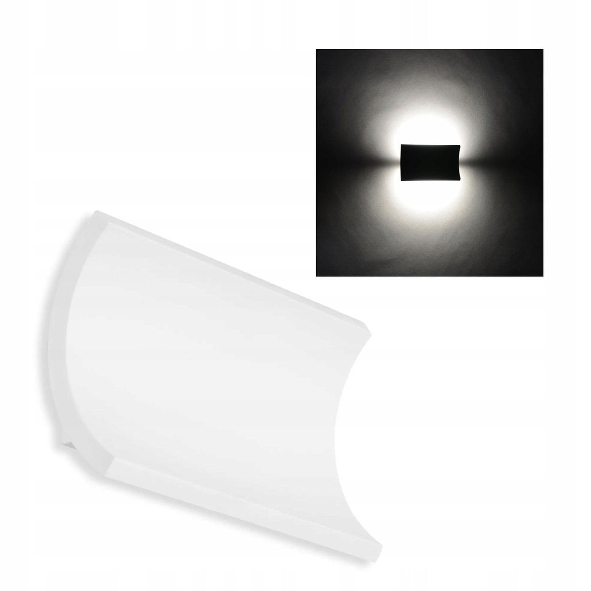 TELEFUNKEN Telefunken Lampa Zewnętrzna Led 12W Biała Góra Dół Elewacyjna | Barwa 4000K - Ip44