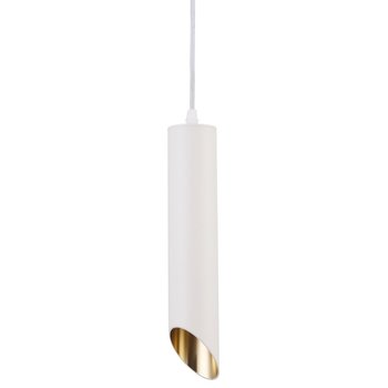 Lampa zwisowa Lipari P044PL-01-30GU10-W Maytoni tuba biała złota - Maytoni