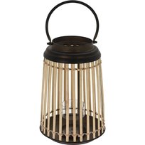 Lampion bambusowy z metalowym korpusem, Ø 24 x 32 cm