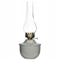 LAMPION LAMPA NAFTOWA IMITACJA TEALIGHT 34cm szara skandynawska loft metal