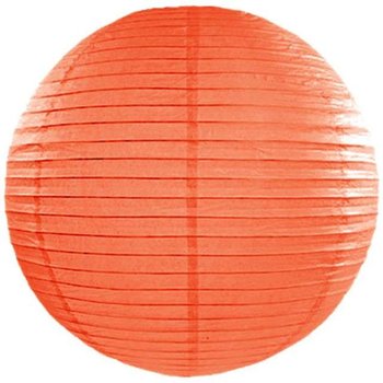 Lampion papierowy, pomarańczowy, 45 cm - PartyDeco