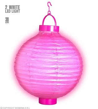 Lampion Różowy Led 30 Cm - Widmann