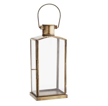 Lampion stojący, wiszący, SaoPaulo, szkło, mosiądz, 10x7x22 cm (PCH11237C) - Madam Stoltz