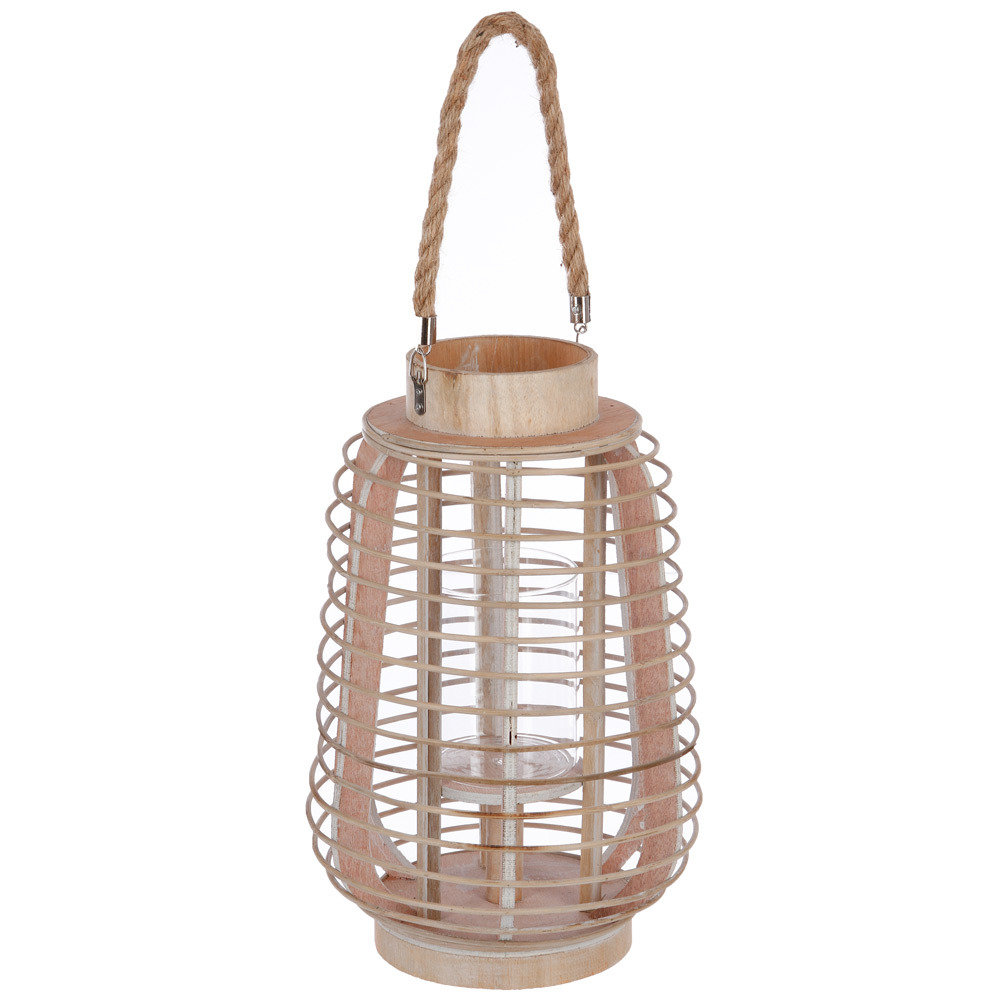 ATMOSPHERA Cloche In Vetro E Legno – Campana Decorativa H 29,5 Cm, Base In Legno Naturale