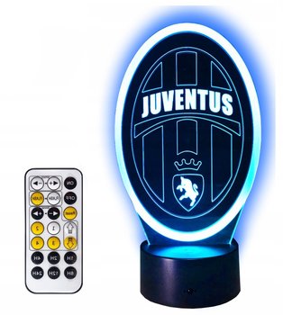 Lampka 3d Led Juventus Piłka Nożna Usb / Pilot Rgb - 3D Magic