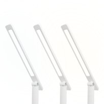 Lampka biurkowa LED 10W, 3000/4500/6000K, ładowanie indukcyjne, dotykowa, ściemniacz, biała, LTC