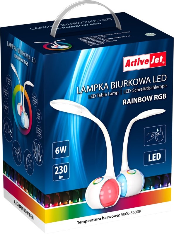 Lampka biurkowa LED ACTIVEJET Rainbow, 6 W